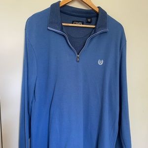✿ CHAPS Blue Quarter Zip XL